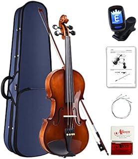 Aileen 4/4 Violin for Beginners, Violin Full Size Adult, Violin for Children Teenager with Tuner and Instruction Manual