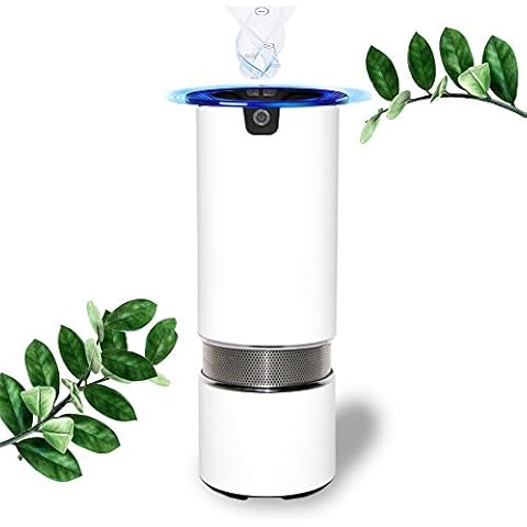 RUXINGGU Car Air Purifier, Portable Car Ionizer Air Cleaner for Automobile, Small Room in Home, Office, 360 Degree Purification, Release Negative ion, Remove Dust, Smoke, Odors, USB (White) Cover