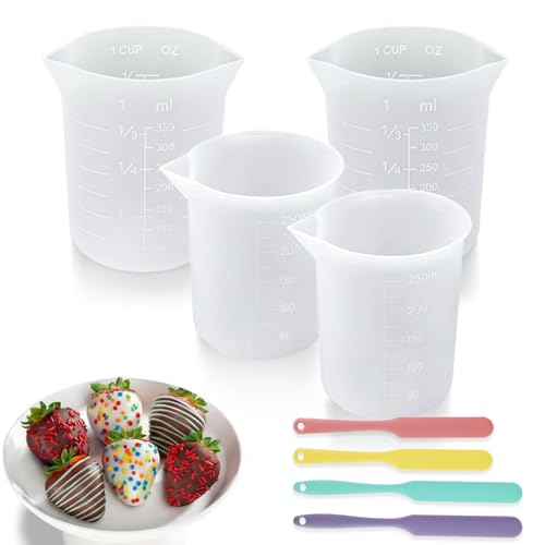 Set de Vasos Medidores de Silicón para Chocolate 8 Piezas miniatura 1