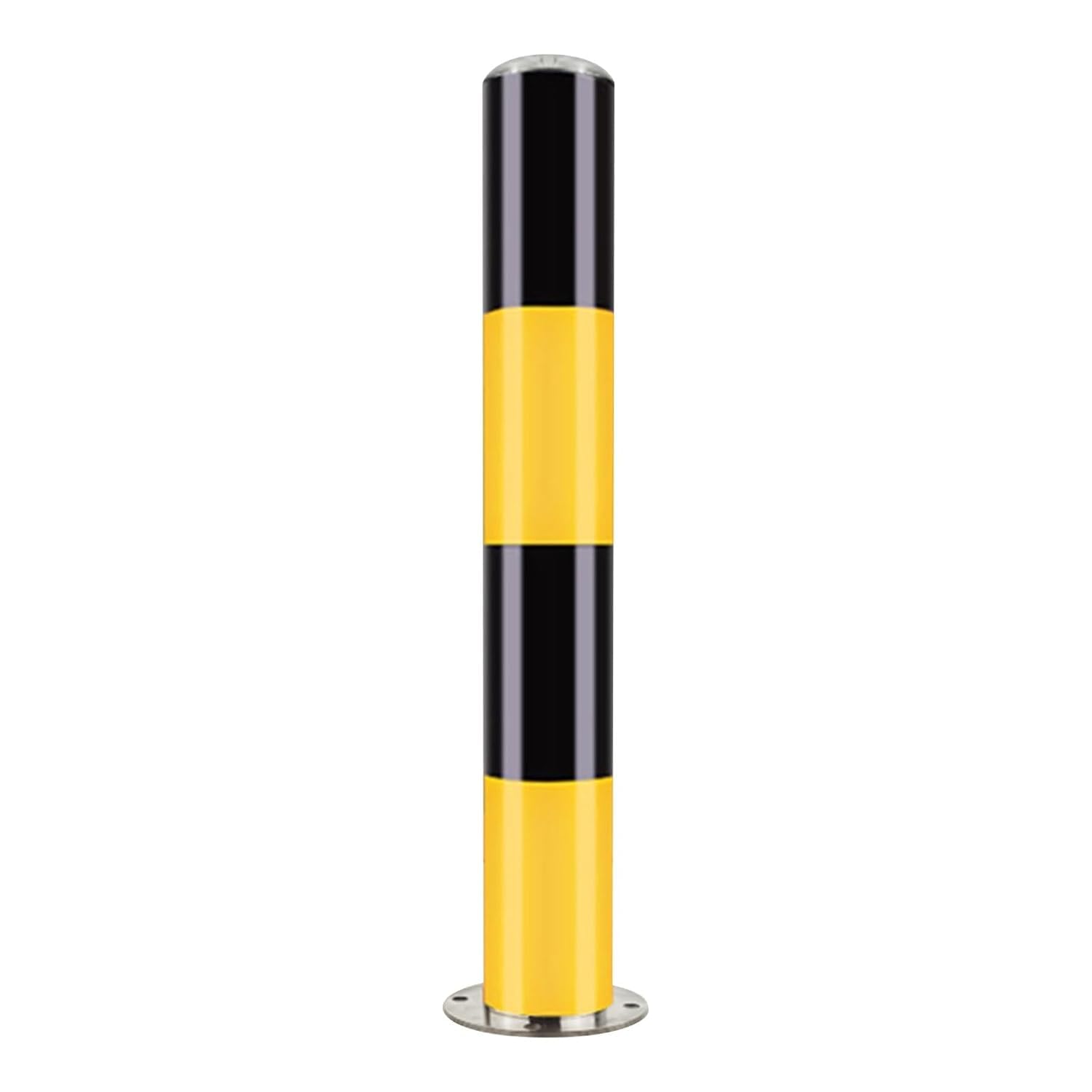Safety Bollard, Parking Bollard Pole Barrier, Safety Barrier Bollard For Driveways, Barricades Driveway Pole, For Parking Barrier, Road Safety, Traffic Control,75 * 7.6Cm-Black (1pcs)-75*7.6cm
