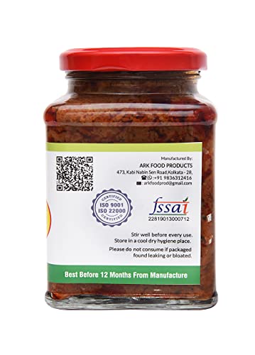 Image of Arkos Homemade Chole Aam Pickle, 800gm with 100% natural ingredients,Soury Chickpeas and mango pickle,Garbanzo and mango Pickle,Ready to eat hot rice, roti,paratha etc