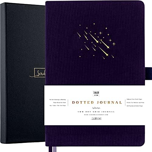 Scribble & Dot® Bullet Planner - Dotted Journal | A5 Ultra Thick 160gsm Paper - Premium Dotted Journal for Artists and Creators, Includes Pen Test Pages (Stars)