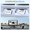 AUTO-VOX Camera de Recul sans Fil Solar avec Moniteur 5" 1080P: Batterie 5000mAh, Installation DIY 2 Mins, IP69K Imperméable, pour Fourgon/SUV/Camion/Remorque
