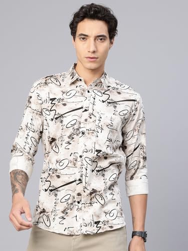 Image of Majestic Man Stylish Abstract Print Casual Shirt - Pure Cotton| Full Sleeve | Trendy & Comfortable