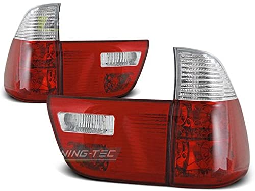 Feux arriere B. X5 E53 99-06 rouge blanc haute visibilité pour sécurité routière