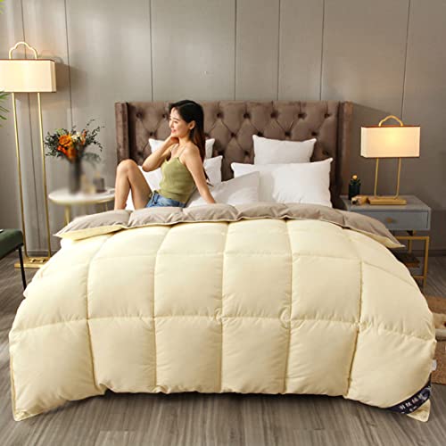 5JJJLOOOPP Edredón individual, para todas las estaciones, color, edredón de invierno, peso de 6 kg, edredón lavable, edredón de piel, cálido, protección contra el frío (color 8, 200 x 230 x 5 kg)