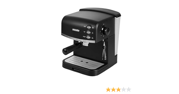 Macchina per espresso, serbatoio dellacqua da 1,5 l, 850 Watt, 15 bar, montalatte, macchina per cappuccino, portafiltro, macchina per espresso elettrico, design elegante, MS 4409