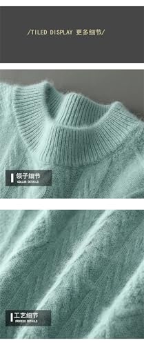Men's Bust Clothing Winter Cashmere Sweater Thick Warm Knit Jumper Flower Type Half High O-Neck Top2