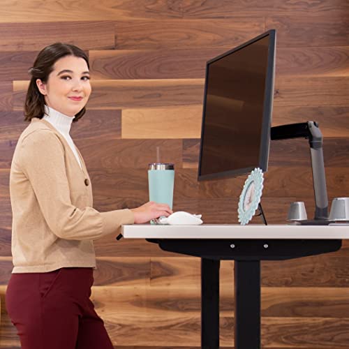 Image of Ergotron - MXV Single Monitor Arm, VESA Desk Mount - for Monitors Up to 34 Inches, 7 to 20 lbs - Matte Black