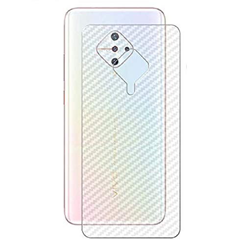 Image of Compatible with Vivo S1 Pro Back Screen Protective Film Carbon Fiber Skin Transparent Screen Guard Sticker