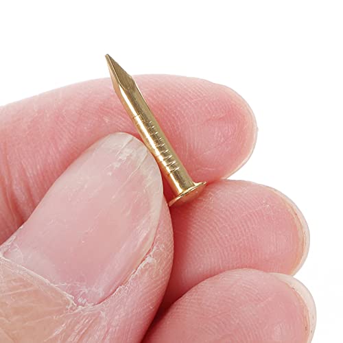 Clavos Angoily para colgar cuadros, sujetadores de cobre para decoración del hogar, paquete de 1 miniatura 2
