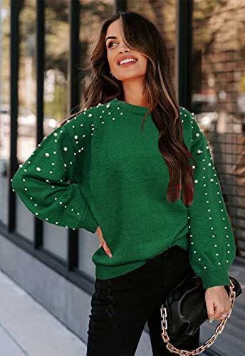 Image of ANCAPELION Women's Casual Sweater Pullover Winter Basic Sweatshirt Long Sleeve Cozy Knitted Jumper Tops Loose Fit