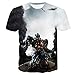 Transformers Fans Unisexe T-Shirt Tee Manches Courtes 3D Motif imprimé Soft été (3,EU S(Asian M))