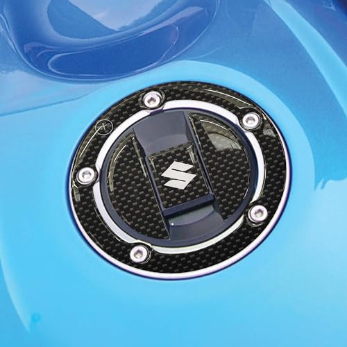 labelbike - Autocollant 3D Moto Bouchon Réservoir Protection et Décoration en Résine Compatible avec Suzuki
