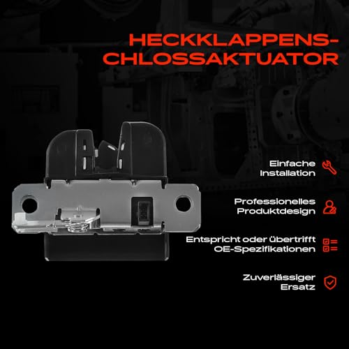 Frankberg 1x Türschloss Stellmotor Fahrzeugheckklappe Kompatibel mit Polo 9N Schrägheck 2001-2009 Replace# 6Q6827505E