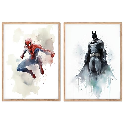 Genérico mnam - Láminas infantiles - Set de 2 Cuadros SIN marco para enmarcar - Impresiones decorativas de