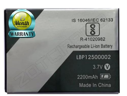 Image of Original LBP12500002 Battery for Lava Z60 / Z80 / Z60s / X41+ Battery with 6 Month Warranty****(R30)