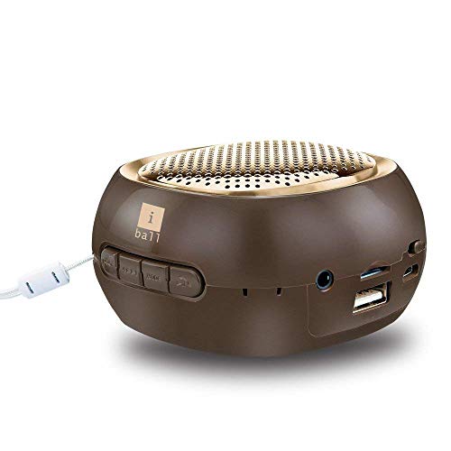 Image of iBall Musi Cube BT20 3 Watt Wireless Bluetooth Portable Speaker (Brown)