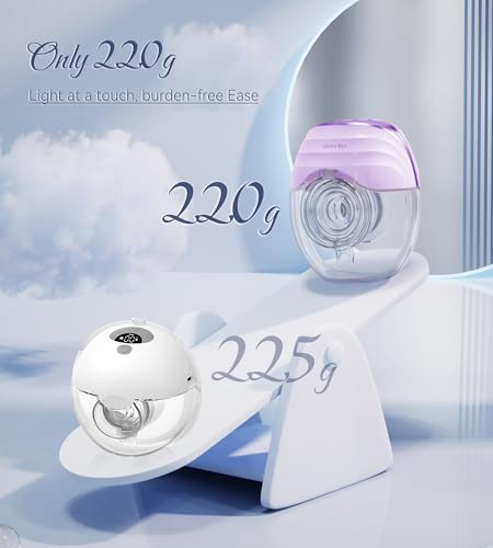 Image of Electric Breast Pump Wearable Models GLE10, Hands Free Breast Pump, Invisible & Lightweight Design, 3 Modes & 8 Levels, Portable Electric Pump(Purple)