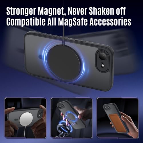 Image of Symcele Designed for iPhone 17e Case /iPhone 16e Case, Black