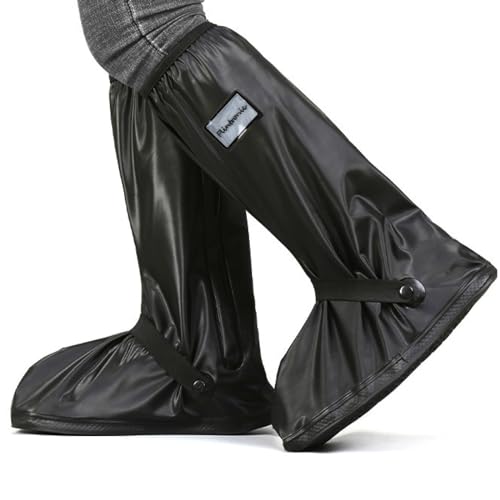 flintronic Rain Overshoes, Waterproof Shoes Cover, Mudsavers Boots Covers Rain Protector Footies, with Non Slip Sole for Rain Snow Mud, Suitable for Men Women Feet Gaiters
