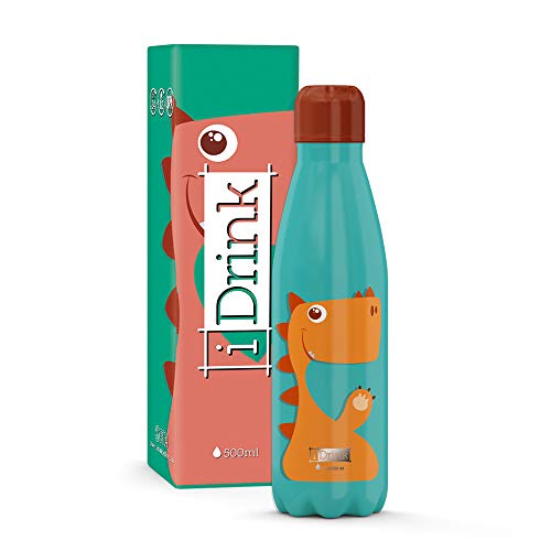 Botella térmica de 500 ml para excursiones y colegio de niños