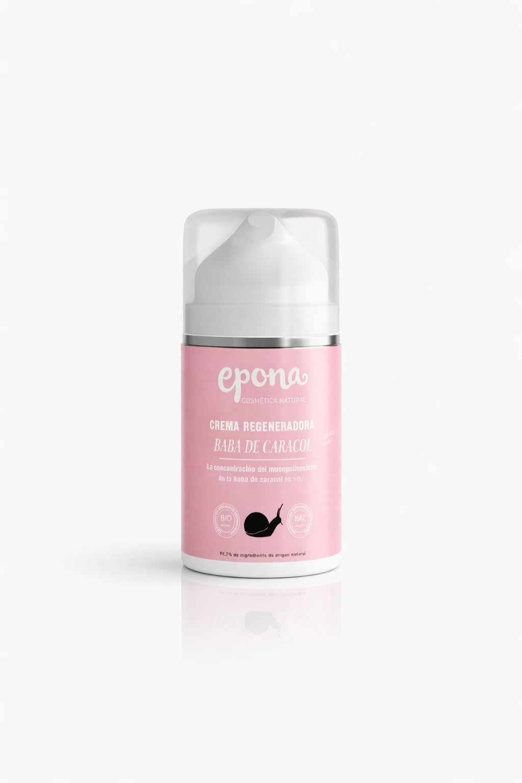 EPONA Crema Regeneradora BIO Baba de Caracol con Aloe Vera y Aceites Naturales – Hidratación y Luminosidad – Cosmética Natural Certificada – 50 ml