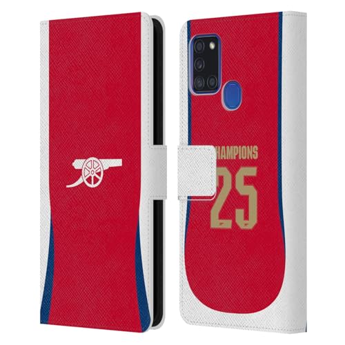Housse Samsung A21s Arsenal FC étui cuir portefeuille 2025