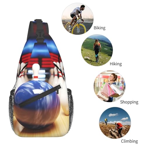 Bolso cruzado de hombro para hombre negro miniatura 6