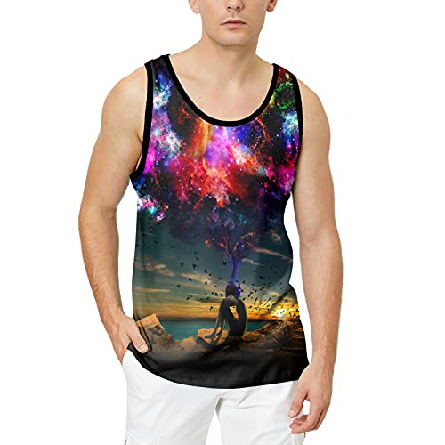 LAIDIPAS Men's 3D Tank Tops Summer Casual Novelty Sleeveless Shirt Unisex Colorful Graphics Top Tees Shirt3