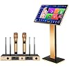 InAndOn Karaoke System, 22 inch Karaoke Player with Wireless Microphone, Cloud Song Update, YouTube, Movie, KTV Machine 4T