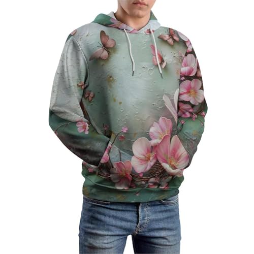 Sweatshirt fleur papillon de la lune pullover à manches longues taille S - 6
