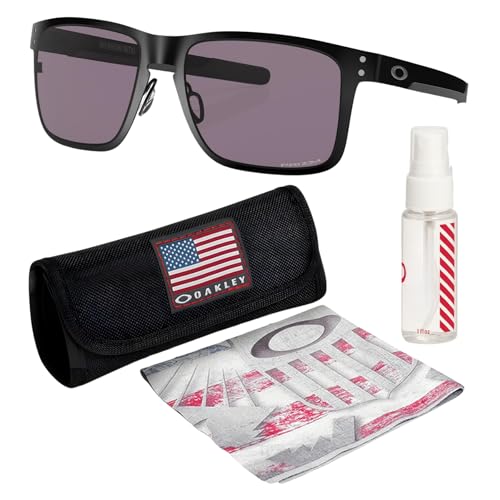Image of Oakley HOLBROOK METAL OO4123 Square Sunglasses With Official Eyewear Kit | Men's Sunglasses