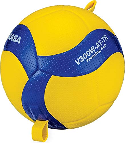 Mikasa V300W-At-Tr Official Size, Tethered Training Volleyball,Blue/Yellow #TOP1