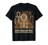 Símbolos del Antiguo Egipto Ankh Djed Era Símbolos Diseño Camiseta