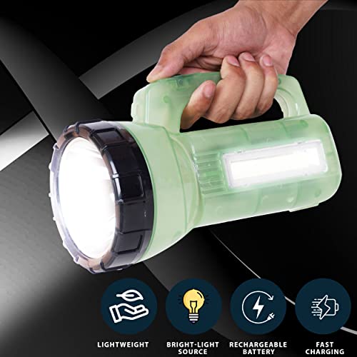 Image of Gesto 60W High Focus 2 in 1 Led Emergency Light Cum Search Light Torch | Rechargable Lantern | 4500 mAh Battery Lasts Upto 8 Days | Long Range Lamps | Trekking,Outdoor,Farms (Radium Body)