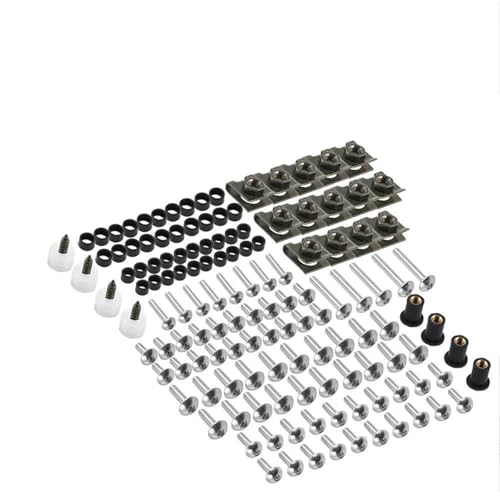 MNEUEQ Motorrad Schrauben- und Muttern-Set 177-teilig