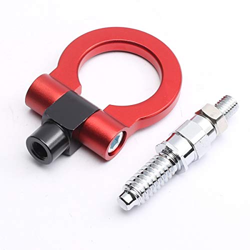 Ocestore Track Racing Style Tow Hook Towing Eye Cnc Aluminum Screw On Front Rear Bumper Replacement For 3 Series E36 E46 E90 E91 E92 E93 318 320 323 325 328 330 335 M3 1992 To 2012 (Red) #TOP3