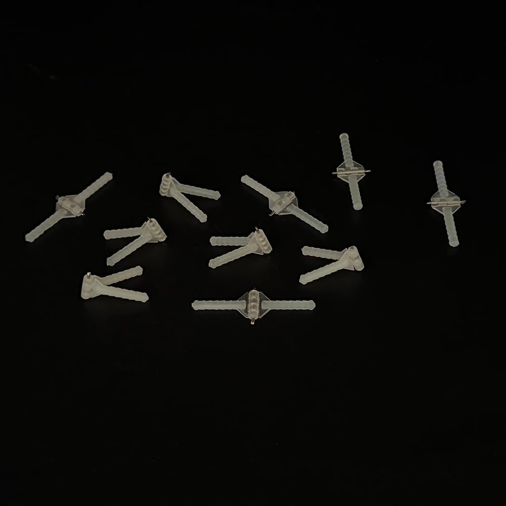 10PCS RC Airplane Plastic Needle Round Hinge Fold Pin Hinge for RC Model Plane Foam Plane Helicopter Fixed Wing Accessories (4.5x67mm)