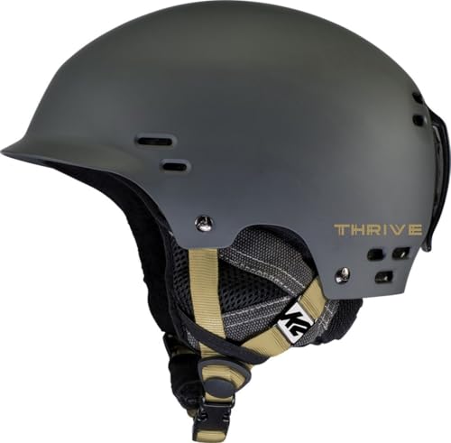 Casco de esquí K2 Thrive gris contra impactos en pistas de snowboard