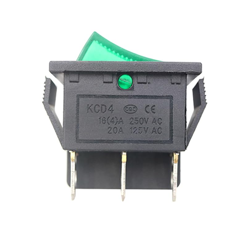 Interruptor KCD4 ON-OFF-ON de 3 posiciones para solucionar fallos en paneles de potencia 16A 3