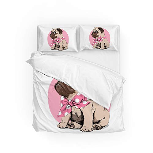 Parure de lit premium carlin 3 pièces en microfibre de polyester - 2