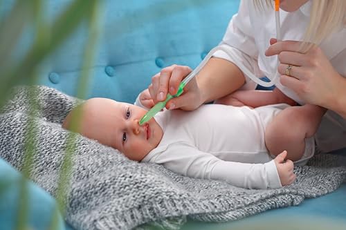 Nosies Nosies New Born Baby Nasal Aspirator (0-6 Months) with 20 Hygiene Filters | Tiniest Aspirator Ideal for New Born Baby Congestion Relief, Pediatrician Recommended, Gentle Suction