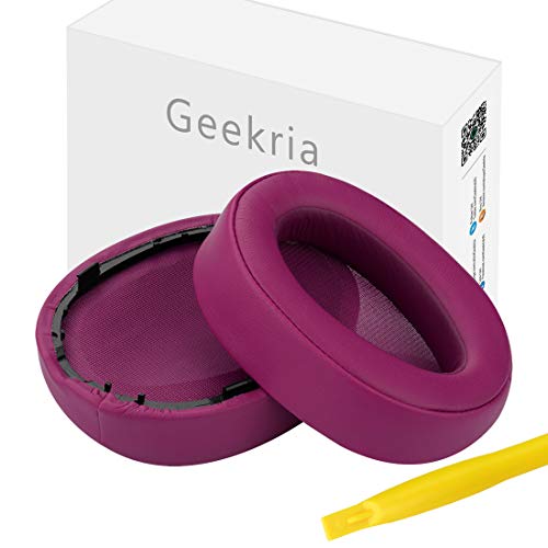 Geekria Earpad Replacement for Sony MDR-100A MDR-100AAP MDR-H600A Headphone Ear Cushion/Ear Pads/Ear Cups/Ear