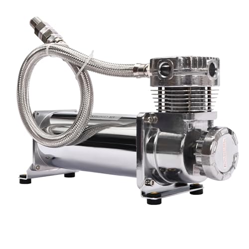Compresseur de suspension d'air, kit de compresseur d'air 200 PSI, compresseur haute performance, convient pour klaxons de voiture, systèmes de suspension pneumatiques, outils pneumatiques, pneus de