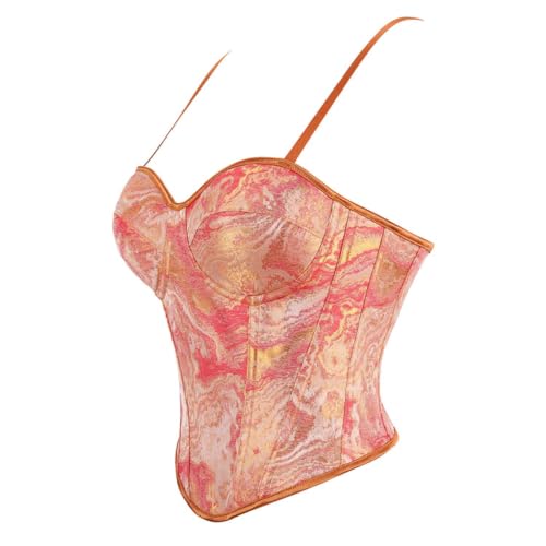 Corsé para mujer estilo vintage sexy con push up y diseño de varillas sobrepecho 4