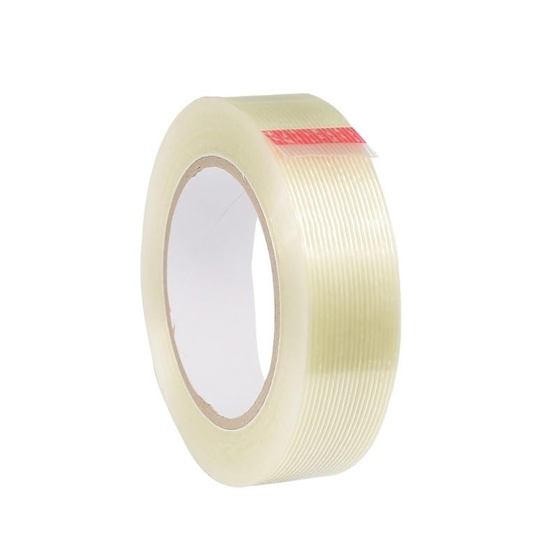 1pcs 50M Gird Fiber Tape Strong Glass High Temperature Resistant Non-Marking Inductrial Strapping Packing Fixed Seel Tape