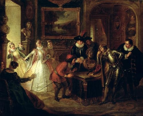 Art tableau scène de Don Quichotte Coypel impression toile décoration murale 60x90