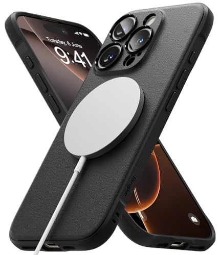 Image of Ringke Onyx Magnetic Compatible with iPhone 16 Pro Case Cover [Strong Magnet] Military-Grade Protection TPU Shockproof Rugged Bumper Full Protection iPhone 16 Pro Back Cover - Black