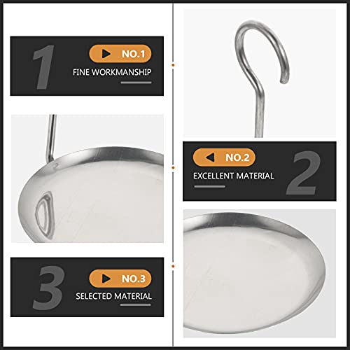 8 Pcs Colher de Skimmer Colher de Skimmer Gordos de Pote Quente Aço Inoxidável Fritar Molde Espátula